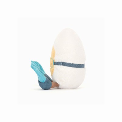 Jellycat Boiled Egg Scuba USA | 97186HQAT